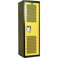 Hallowell - 1 Door, 1 Tier, Heavy-Duty Ventilated Wardrobe & Box Lockers - Benchmark Tooling