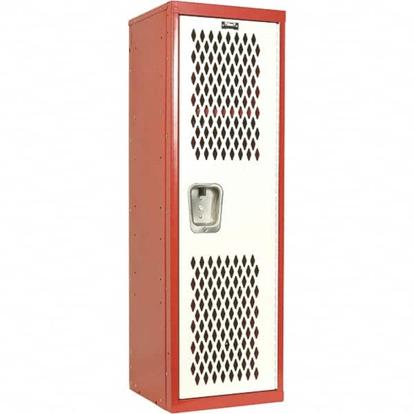 Hallowell - 1 Door, 1 Tier, Heavy-Duty Ventilated Wardrobe & Box Lockers - Benchmark Tooling