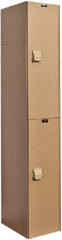 Hallowell - 2 Door, 2 Tier, Solid Plastic Locker - Benchmark Tooling