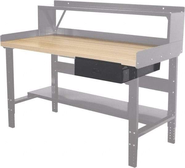 Hallowell - Workbench & Workstation Drawer - 24" Deep, 6" High, Use with Heavy-Duty Adjustable Leg Workbenches - Benchmark Tooling