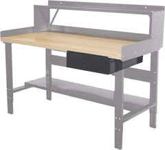 Hallowell - Workbench & Workstation Drawer - 24" Deep, 6" High, Use with Heavy-Duty Adjustable Leg Workbenches - Benchmark Tooling