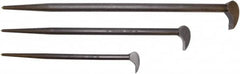 Proto - 3 Piece Rolling Head Pry Bar Set - Includes 12, 16 & 21" Lengths - Benchmark Tooling