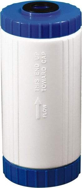 Value Collection - 4-1/2" OD, 10µ, Polypropylene Sediment, Carbon, Taste & Odor Cartridge Filter - 9-3/4" Long, Reduces Dirt, Rust, Tastes & Odors - Benchmark Tooling