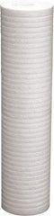 Value Collection - 4-3/8" OD, 25µ, Polypropylene Melt Blown-Thermal Bonded Cartridge Filter - 20" Long, Reduces Dirt & Rust - Benchmark Tooling