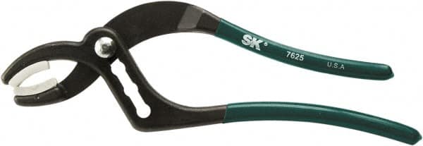 SK - 10" OAL, 2-1/2" Max Capacity, 44mm Jaw Length x 1.44" Jaw Width, 4 Position Soft Jaw Tongue & Groove Pliers - Curved Jaws, Vinyl Handles - Benchmark Tooling