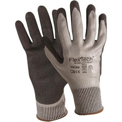 Wells Lamont - Size M (8), ANSI Cut Lvl 4, Puncture Lvl 4, Abrasion Lvl 4, Rubber Coated Cut & Puncture Resistant Gloves - Benchmark Tooling