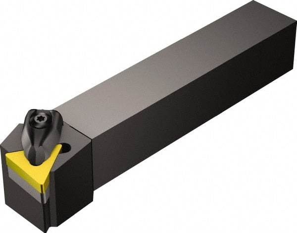 Sandvik Coromant - DTFN, Left Hand Cut, -1° Lead Angle, 1" Shank Height x 1" Shank Width, Negative Rake Indexable Turning Toolholder - 6" OAL, TNMG 22 04 08 Insert Compatibility, Series T-Max P - Benchmark Tooling
