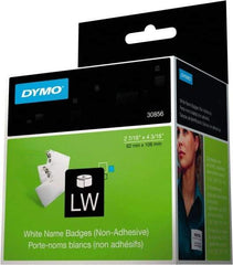 Dymo - 4-3/16" Long, White Label Printer Cartridge - For DYMO LabelWriter Printers - Benchmark Tooling