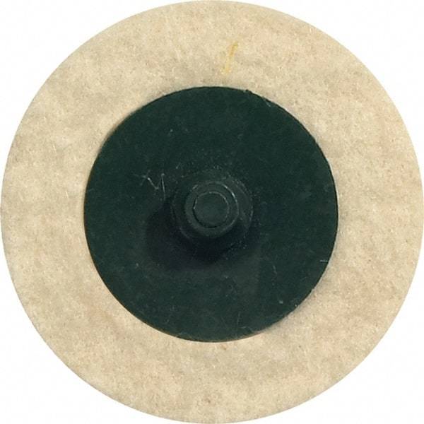 WALTER Surface Technologies - 3" Diam, Unmounted Buffing Wheel - Quick Change Felt Disc - Benchmark Tooling