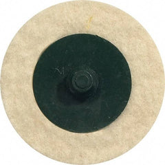 WALTER Surface Technologies - 3" Diam, Unmounted Buffing Wheel - Quick Change Felt Disc - Benchmark Tooling