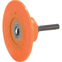 WALTER Surface Technologies - 3" Diam Disc Backing Pad - 1/4" Shank Diam, Medium Density, 28,000 RPM, Twist Compatible - Benchmark Tooling