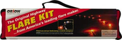 ORION Safety - 7 Piece, Emergency Roadside Safety Kit - Six 30 Minute Flares, Safety Vest - Benchmark Tooling