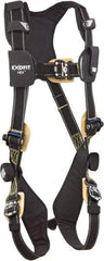 DBI/SALA - 420 Lb Capacity, Size XL, Full Body Arc Flash Safety Harness - Nomex/Kevlar Webbing, Quick Connect Leg Strap, Quick Connect Chest Strap, Black - Benchmark Tooling