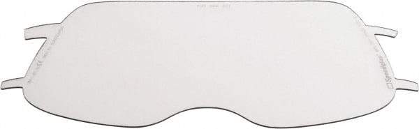 3M - 8" Wide x 4" High, Polycarbonate Replacement Visor - 0.06" Thick, Clear, Front-Mounted - Benchmark Tooling