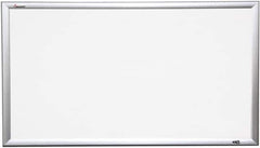 Ability One - 2" High x 40" Wide Porcelain on Steel Magnetic Marker Board - Porcelain, 64" Deep - Benchmark Tooling