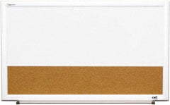 Ability One - 2" High x 22" Wide Combination Dry Erase and Natural Cork - Melamine, 32" Deep - Benchmark Tooling