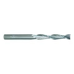 1/4 Dia. x 4 Overall Length 2-Flute Square End Solid Carbide SE End Mill-Round Shank-Center Cut-TiAlN - Benchmark Tooling
