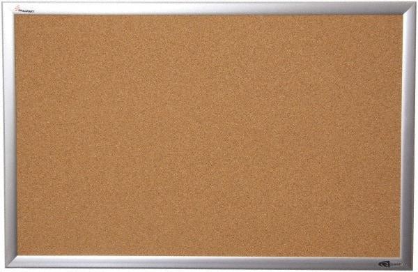 Ability One - 36" Wide x 2" High Self-Heal Cork Bulletin Board - Natural (Color) - Benchmark Tooling