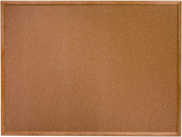 Ability One - 26" Wide x 2" High Self-Heal Cork Bulletin Board - Natural (Color) - Benchmark Tooling