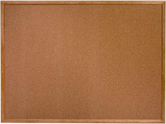 Ability One - 26" Wide x 2" High Self-Heal Cork Bulletin Board - Natural (Color) - Benchmark Tooling