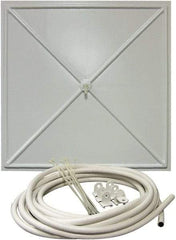 InBrella - 2' Diam, Square Pannel Leak Diverter - 2' Long x 2' Wide, White - Benchmark Tooling