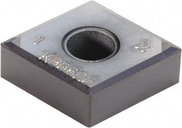 Kennametal - CNGM431 CB1 Grade KB5625 PCBN Turning Insert - TiAlN Finish, 80° Diamond, 1/2" Inscr Circle, 3/16" Thick, 1/64" Corner Radius - Benchmark Tooling