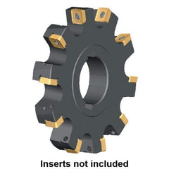 Kennametal - Arbor Hole Connection, 0.3587" Cutting Width, 2.571" Depth of Cut, 200mm Cutter Diam, 1.9685" Hole Diam, 13 Tooth Indexable Slotting Cutter - KSSS Toolholder, SP.T 10T3.. Insert, Right Hand Cutting Direction - Benchmark Tooling