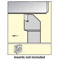 Kennametal - 1.780...90DEG, Left Hand Cut, 0° Lead Angle, 1" Shank Height x 1" Shank Width, Negative Rake Indexable Turning Toolholder - 6" OAL, C8FIX15..L.. Insert Compatibility, Series Fix-Perfect - Benchmark Tooling