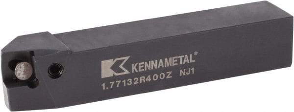 Kennametal - 1.771...75DEG, Right Hand Cut, 15° Lead Angle, 20mm Shank Height x 20mm Shank Width, Positive Rake Indexable Turning Toolholder - 125mm OAL, C8FIX12..R.. Insert Compatibility, Series Fix-Perfect - Benchmark Tooling