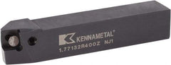 Kennametal - 1.771...75DEG, Right Hand Cut, 15° Lead Angle, 20mm Shank Height x 20mm Shank Width, Positive Rake Indexable Turning Toolholder - 125mm OAL, C8FIX12..R.. Insert Compatibility, Series Fix-Perfect - Benchmark Tooling