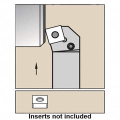 Kennametal - PSKN, Right Hand Cut, 15° Lead Angle, 20mm Shank Height x 20mm Shank Width, Negative Rake Indexable Turning Toolholder - 125mm OAL, SN..1204.. Insert Compatibility, Series Kenlever - Benchmark Tooling