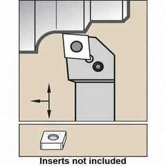 Kennametal - PCLN, Right Hand Cut, -5° Lead Angle, 32mm Shank Height x 25mm Shank Width, Negative Rake Indexable Turning Toolholder - 170mm OAL, CN... 190612 Insert Compatibility, Series PCLN - Benchmark Tooling