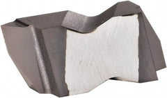 Kennametal - NTK3 Grade KCU25, Internal/External Partial Profile 60° Threading Insert - 0.6 to 2.5mm & 10 to 44 TPI Ext Pitch, 10 to 2.5mm & 9 to 24 TPI Int Pitch, Left Hand Insert, AlTiN Finish, Carbide - Benchmark Tooling