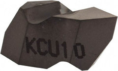 Kennametal - NT2 Grade KCU10, Internal/External Partial Profile 60° Threading Insert - 0.7 to 30mm & 8 to 36 TPI Ext Pitch, 1.25 to 3.5mm & 7 to 20 TPI Int Pitch, Left Hand Insert, AlTiN Finish, Carbide - Benchmark Tooling