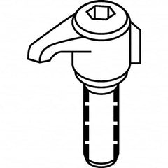 Kennametal - Series KM40TS, CK Clamp for Indexables - Left & Right Hand Cut, Compatible with SSA5T Clamp Screws - Benchmark Tooling