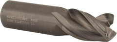 Kennametal - 1", 3 Flute, Single End, Solid Carbide, 0.06" Corner Radius End Mill - 4" OAL, 38° Helix, Right Hand Flute, 1-1/2" LOC, Right Hand Cut - Benchmark Tooling