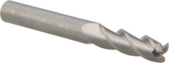Kennametal - 3/8", 3 Flute, Single End, Solid Carbide, 0.06" Corner Radius End Mill - 3-1/2" OAL, 37° Helix, Right Hand Flute, 1-1/4" LOC, Right Hand Cut - Benchmark Tooling