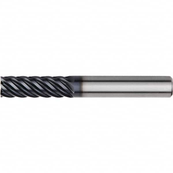 Kennametal - 25mm, 8 Flute, Single End, Solid Carbide, Corner Chamfer End Mill - 150mm OAL, 45° Helix, Right Hand Flute, 75mm LOC, Right Hand Cut - Benchmark Tooling