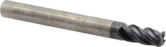 Kennametal - 1/4", 4 Flute, Single End, Solid Carbide, 0.06" Corner Radius End Mill - 2-1/2" OAL, 38° Helix, Right Hand Flute, 1/2" LOC, Right Hand Cut - Benchmark Tooling