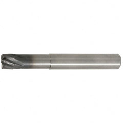 Kennametal - 6mm, 6 Flute, Single End, Solid Carbide, 0.38mm Corner Radius End Mill - 63mm OAL, 20° Helix, Right Hand Flute, 0.2mm LOC, Right Hand Cut, 18mm Extended Reach - Benchmark Tooling
