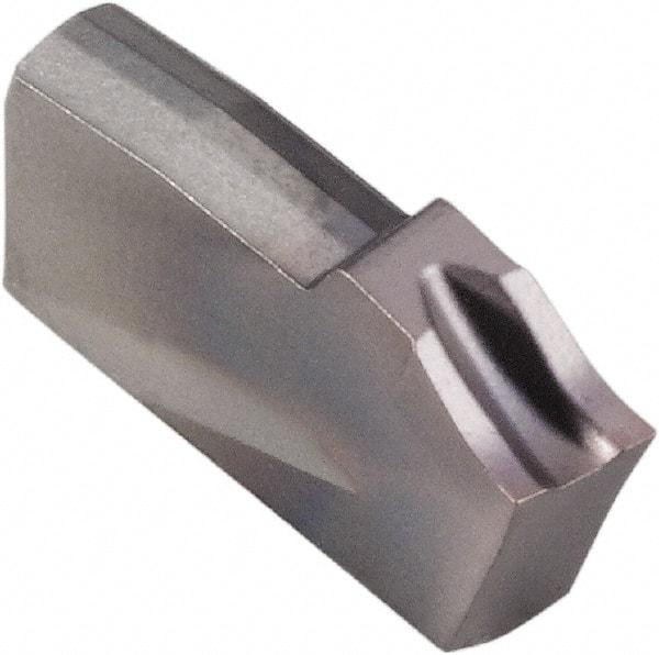 Kennametal - A2022 CF KCU25 Grade, 0.0866" Cutting Width, Carbide Cutoff Insert - 10° Left Hand Lead Angle, AlTiN Coated, Single End - Benchmark Tooling