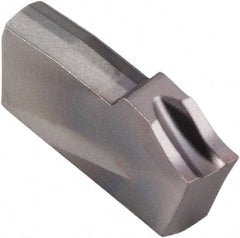 Kennametal - A2022 CF KCU25 Grade, 0.0866" Cutting Width, Carbide Cutoff Insert - 10° Left Hand Lead Angle, AlTiN Coated, Single End - Benchmark Tooling