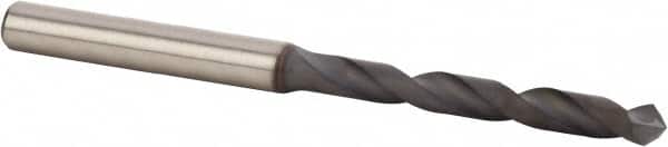 Kennametal - 7.2mm 90° Solid Carbide Jobber Drill - Diamond Finish, Right Hand Cut, Spiral Flute, Straight Shank, 91mm OAL, Split Point - Benchmark Tooling