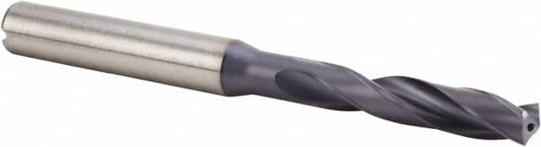 Kennametal - 6.2mm 140° Spiral Flute Solid Carbide Screw Machine Drill Bit - Benchmark Tooling