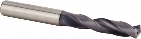 Kennametal - 0.348" 140° Spiral Flute Solid Carbide Screw Machine Drill Bit - Benchmark Tooling