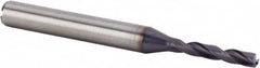 Kennametal - 3.18mm 140° Spiral Flute Solid Carbide Screw Machine Drill Bit - Benchmark Tooling