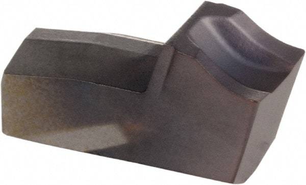 Kennametal - A2050 CF KCU25 Grade, 0.197" Cutting Width, Carbide Cutoff Insert - 0° Neutral Lead Angle, 0.012" Cnr Rad, AlTiN Coated, Single End - Benchmark Tooling