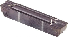Kennametal - 0600G GMP Grade KCU25, 6mm Cutting Width Carbide Grooving Insert - 4.83mm Max Depth of Cut, Neutral, 0.79mm Corner Radius, AlTiN Finish - Benchmark Tooling