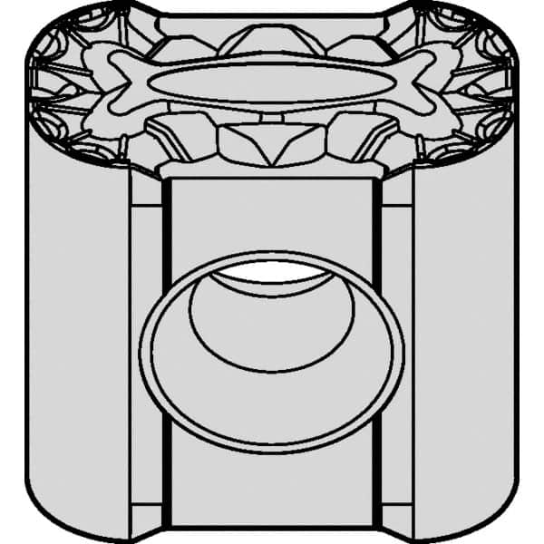 Kennametal - LNUX301940 RRP Grade KCP25 Carbide Turning Insert - TiN Finish, 90° Rectangle, 1/4" Inscr Circle, 3/4" Thick, 4mm Corner Radius - Benchmark Tooling