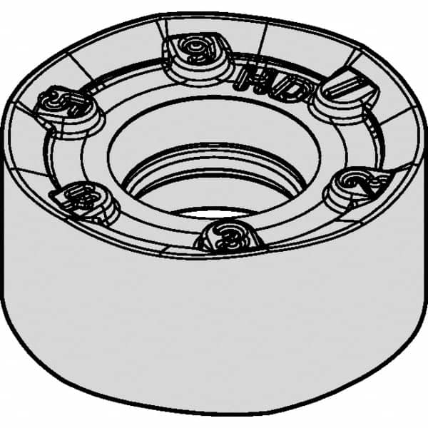 Kennametal - RNPJ1204M0 Grade KC725M Carbide Turning Insert - TiCN Finish, Round, 12mm Inscr Circle, 3/16" Thick - Benchmark Tooling